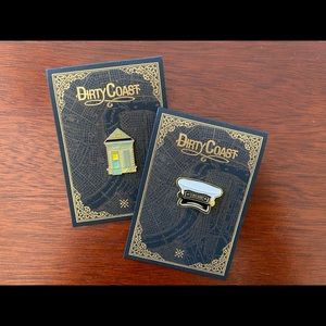 Dirty coast pins New Orleans Nola Treme shotgun house brass band hat